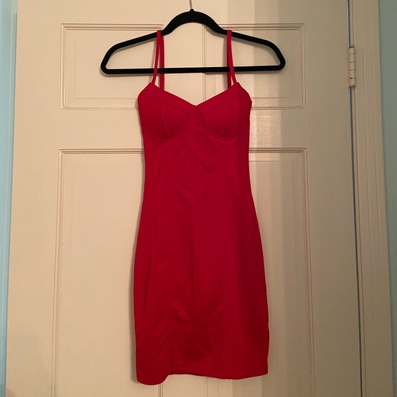 nasty gal red dress